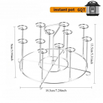 Frit&ouml;&ouml;ri Varrasstend Vertikaalne Mitme otsaga Roostevabast Terasest BBQ Hoidik Frit&ouml;&ouml;ri Tarvikud Varrastega Grillimiseks K&ouml;&ouml;giriistad