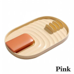 Plastikust panni-poti kaane aluse alus, lusikahoidja, k&ouml;&ouml;git&ouml;&ouml;riistad, k&ouml;&ouml;gilusikahoidja, plastist kokkupandav tugi, k&ouml;&ouml;gividinad roosa