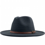 Uus naiste meeste talvevillane Fedora m&uuml;ts nahast paelaga Gentleman Elegantne Daam S&uuml;gisene laia &auml;&auml;rega jazzkirik Panama Sombrero m&uuml;ts 56-58cm