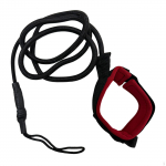 Surf Board Leash ,Paddle Leg Strap Elastic Stretch up to 218cm ,Lightweight ,Coiled Surfing punane