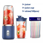 400 ml kaasaskantav elektriline mahlapress 6 teraga puuviljamahla tass USB-taaslaetav automaatne v&auml;ike mahlapress Smuuti blender masin k&ouml;&ouml;gikombain
