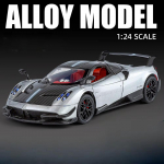 Uus 1:24 Pagani Huayra BC Mudelauto M&auml;nguasjad Sulamist Diecast L&ouml;&ouml;giabsorptsioon Tagasit&otilde;mbamine Heli Valgus Simulatsioon V&otilde;idus&otilde;iduauto Kingitus Poisile roheline
