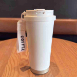 530ML Roostevabast Terasest Termoskruus Kohvi jaoks Kahekordse Seinaga Vaakumisolatsiooniga Kruus Joogin&otilde;ud Kohvi Vee Pudel Emadep&auml;eva Isadep&auml;eva Kingitused 530ml valge