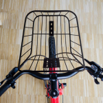Rear Bicycle Storage Basket Metal without Lid Universal Accessory Sturdy Easily Install Strengthened