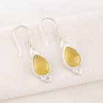 Kollane Kassisilm 925 925 Prooviga Sterlingh&otilde;bedast K&otilde;rvar&otilde;ngad, K&auml;sitsi Valmistatud V&auml;&auml;riskividega K&otilde;rvar&otilde;ngad Ehted, Kingitused Naisele Uued K&otilde;rvar&otilde;ngad 1.80 Inches kollane