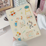 Tahvelarvuti kaitse&uuml;mbris iPad Pro 12.9/iPad Air 13 2024/iPad Air 13 2025/iPad Mini 6 7/iPad 9.7/iPad Pro 13 11/iPad 11 10.9/iPad 10.2 jaoks koos pliiatsihoidjaga iPad Air 11 2025 puhas