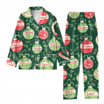 Lastele 2-osaline j&otilde;ulup&auml;eva tr&uuml;kitud &uuml;likond, pikkade varrukatega n&ouml;&ouml;p &uuml;leval laia s&auml;&auml;rega p&uuml;kste &uuml;likond, pidžaama kodune vabaaja &uuml;likond 12