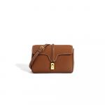 Niche nahast kott Naiste uus t&ouml;&ouml;le k&auml;ivitatav k&auml;ekott Mitmek&uuml;lgne &otilde;lakott Messenger V&auml;ike ruudukujuline kott pruun