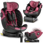Nukido Prestige Line Must ja Roosa Autopink 0-36 kg ISOFIX