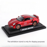 1:32 911 Turbo S Sulamist Auto M&auml;nguasi Mudel Metallkere Valatud Super Sportauto T&otilde;mmatava Funktsiooniga S&otilde;idukid M&auml;nguasjad Lastele Kingitused punane