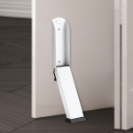 Floor Mounted Door Stop for Keeping Doors Open in Apartment Kitchen Laundry Room Silver