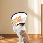 Cat Dog Cone Collar Adjustable Breathable to Stop Licking for Puppy Kittens S