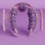 Jalarullmassaažiseade Tselluliidimassaažiseade Manuaalne Lihasmassaažirull Multifunktsionaalne Vaagnap&otilde;hjalihaste Treenija Ilut&ouml;&ouml;riistad Uus lilla