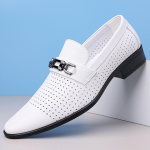 Suvetrend Uued Briti Perforeeritud Hingavad Nahast Kingad Meestele Ametlikud &Otilde;htused Pulmajalatsid Ball Kingad Sapato Social Masculino 38 white