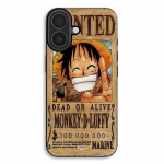 Coque Pour iPhone 17 One Piece Wanted Poster Monkey D. Luffy