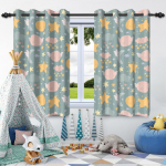 2 tk Kuu T&auml;hed Akna Kardinad Laste Magamistuba Kodu Elutuba Kaunistus Pimendav Kardin Soojusisolatsioon M&uuml;rasummutus 50x160cm 2pcs