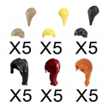 Linna ehitusklotsid Keha Tegelane Riietus Aksessuaarid Kiiver M&uuml;ts V&auml;rvilised Juuksed Soeng Mini Telliskivi &Uuml;hilduv M&auml;nguasi Kingitus X040