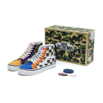 BAPE x Vans Sk8-Hi 36 DX Mitmev&auml;rvilised Kamuflaažiga Unisex Tossud Mitmev&auml;rvilised VN0A38GF7BM 36