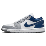 Air Jordan 1 Low French Blue Naiste Tossud Hall Stealth Valge DC0774-042 40.5