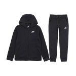 Nike Fliisvoodriga tikitud logoga vabaaja spordikomplekt lastele, aktiivriided, must BV3634-010 M black