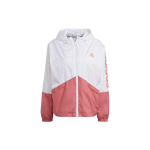 Adidas Logo Tr&uuml;kiga Spordikootud Kapuutsiga Jakk Naiste Jakid Valge Roosa GM5623 L white