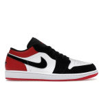 Air Jordan 1 Low SE Black Toe Unisex tossud Valge Gym-Red IB8971-106 42.5