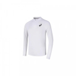 Asics mugav pehme kiiresti kuivav hingav kerge kootud pullover seisva kraega pikkade varrukatega T-s&auml;rk meeste &uuml;laosad valge 2041A321-100 2XL
