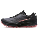 Saucony Peregrine 12 Mugav Kangas P&otilde;rutust Summutav Libisemisvastane Kulumiskindel Madalad Jooksukingad Naiste jooksujalatsid Must Roosa S10740-20 36