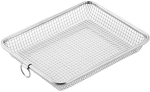 Shimomura Kihan Grill ja roostevabast terasest r&ouml;ster ja n&otilde;udepesumasin praetud toidu soojendamiseks ja n&otilde;udekuivatina Grill DE Crispy pannis, korv, s&otilde;el, teras, ohutu, white