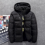 Talvejope Meeste Valge Pardi Ule V&auml;lisriided Mantel Parka Soe Mantel Veste Homme Vinter Jakke XXXXL must