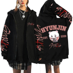 Q Versioon Stray Kids Domineerivad Harajuku Prindiga Kapuutsiga Pusa Vaba L&otilde;ikega Lukuga Kapuutsiga S