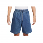 Nike Alumni Solid Color Vintage Versatile Lace-Up Mid-Waist Five Point Denim Shorts meeste l&uuml;hikesed p&uuml;ksid, sinine HQ1470441 L