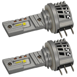 2 tk H15 LED pirnid 12V CANBUS CSP 12000lm tugev valge valgus Maastikus&otilde;it