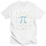 Naljakas Vabaaja Algebra Matemaatika Armastaja T-s&auml;rk R&otilde;ivad Trendikas Meeste Pii Ring Arv Valemid T-s&auml;rk L&uuml;hikeste Varrukatega Geek N&ouml;rd T-s&auml;rk XXXXXL valge
