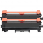 2 Pack Compatible TN-2420 (avec puce) Cartouche de Toner tn2420 Noir pour Brother HL-L2350DW MFC-L2710DN DCP-L2510D, 3000 feuilles