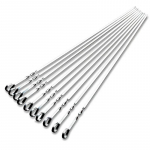 10 tk/komplekt Roostevaba teras 430 BBQ varras paksendatud 41cm majapidamis lambaliha vardad rauast puur BBQ varraste t&ouml;&ouml;riist BBQ varras.