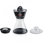 Presse-agrumes - BOSCH - MCP72GPB VitaStyle Citro - Noir / inox bross&eacute; - 40 W - LED - r&eacute;cipient verre 1 L - c&ocirc;ne universel must