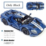 Uus 1466 tk Tehniline 42154 Ehitusklotsid Sinine GT V&otilde;idus&otilde;iduauto Kokkupanek MOC Mudelikomplekt S&otilde;iduk DIY Kokkupanekum&auml;nguasi T&auml;iskasvanute S&uuml;nnip&auml;evakingitus Blue GT NO BOX