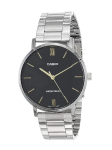 Casio - Meeste kvartsikell metallkorpuse ja roostevabast terasest rihmaga MTP-VT01D-1B must