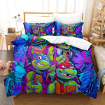 Teismelised Mutant Ninja Kilpkonnad Sarja Tekikate 3D Digitaaltr&uuml;kiga Komplekt Voodi Kolmeosaline Komplekt quilt cover 90 * 190 pillowcase 50 * 75 * 1