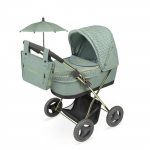 Poussette de poup&eacute;es - DE CUEVAS TOYS - Capriccio - Ombrelle assortie - 48x26 cm - Guidon 60 cm - Vert