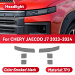 CHERY JAECOO J7 2023 2024 Auto Esitulede Must TPU Kaitsekate Kile Esitulede V&auml;rvimuutev Kleeps Tarvikud Smoked black