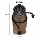 TPU eemaldatav joogitoru veekott Suure mahutavusega v&auml;litingimustes kasutatav joogikott alpinismi jooksureservuaari kott 2L/2,5L/3L 2.5L