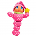 Peluche lumineuse pour b&eacute;b&eacute; - MOLTO - Gusy Luz Rose - 28 cm - Fonctionne avec piles roosa