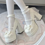 Moodne Vibu Naiste Kontsaga Sandaalid Platvorm Mary Jane Kingad Naine Suvi 2025 Trend Lolita Elegantne Kleit Paksude Kontsadega Kingad Naiste Jalan&otilde;ud 34 valge
