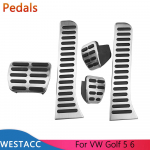 RHD autopedaalid VW Golf 6 Scirocco Jetta MK5 MK6 PASSAT jaoks Skoda Octavia 2009-2014 gaasipiduri toe pedaali kate MT