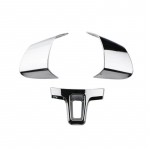 Fit for Volkswagen VW Tiguan 2010 - 2015 Touran Passat 2011 - 2015 ABS Chrome Steering Wheel shiny cover Car Interior h&otilde;be