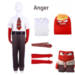 Multikas Animesis Inside Out 2 R&otilde;&otilde;m Cosplay Kost&uuml;&uuml;m Poistele T&uuml;drukutele R&otilde;ivakomplekt Maskiga Halloweeni S&uuml;nnip&auml;evapeo Cosplay Kombinesooni Komplekt 130 black