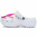 Crocs Classic Platvorm Crocs Armas Pehme T&uuml;druk Klassikaline Pilv Armas Vabaaja Barbie Stiil Augud Kingad Naiste Valge 37-38 valge
