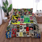 Retro 70ndate Taldrik Vintage Tekikottide Komplekt King Queen Double Full Twin Single Suurusega Voodipesu Komplekt EU single(135x200cm)